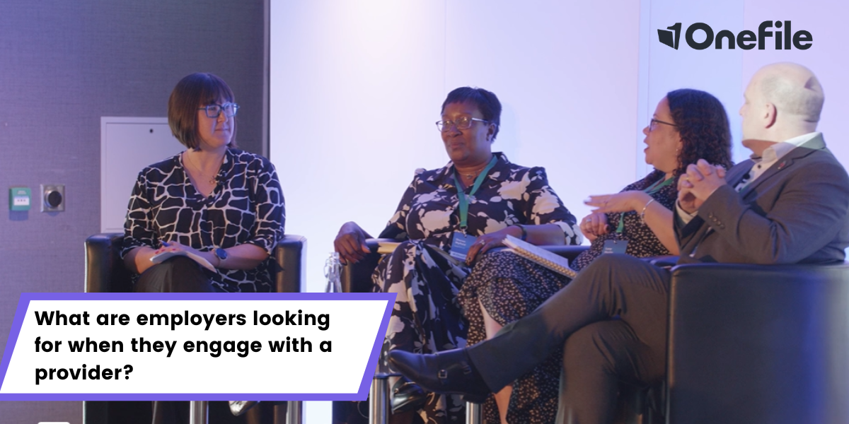 OneFile User Conference What are employers looking for when they engage with a provider